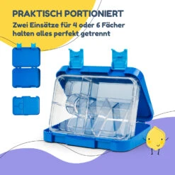 Schmatzfatz Junior Lunchbox 6 Fächer 21,3 X 15 X 4,5 Cm (BxHxT) -Haushaltsgeräte 10037940 de 0004 usp