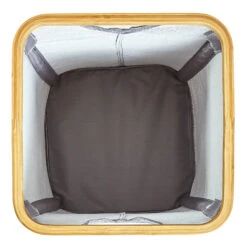 Wäschekorb Eckig Bambus Baumwollleinen Einfacher Aufbau -Haushaltsgeräte 10037999 yy 0005 logo