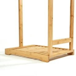 Garderobe 5 Haken 2 Kleiderstangen Ablagefläche Bambus -Haushaltsgeräte 10038016 yy 0004 logo