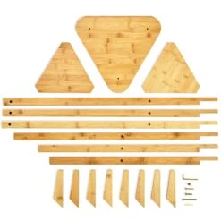 Garderobe Dreieckig 3 Ablagen 32,5x166cm (ØxH) 100% Bambus 9 Garderobe Dreieckig 3 Ablagen 32,5x166cm (ØxH) 100% Bambus -Haushaltsgeräte 10038018 yy 0003 logo