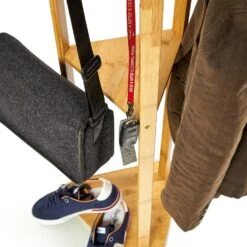 Garderobe Dreieckig 3 Ablagen 32,5x166cm (ØxH) 100% Bambus 12 Garderobe Dreieckig 3 Ablagen 32,5x166cm (ØxH) 100% Bambus -Haushaltsgeräte 10038018 yy 0006 logo