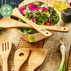 Kochlöffelset Mit Aufbewahrungsbox 6er Set Nachhaltig Leicht Bambus -Haushaltsgeräte 10038026 yy 0004 logo