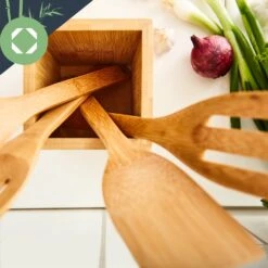 Kochlöffelset Mit Aufbewahrungsbox 6er Set Nachhaltig Leicht Bambus -Haushaltsgeräte 10038026 yy 0005 logo