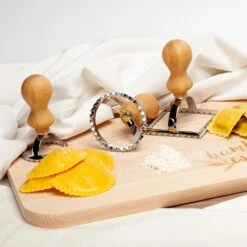 Ravioli Ausstecher 3er Set 3 Größen Rund & Eckig Metall Bambus -Haushaltsgeräte 10038035 yy 0003 logo