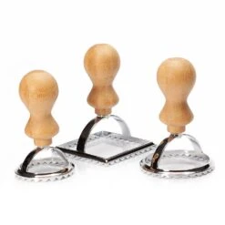 Ravioli Ausstecher 3er Set 3 Größen Rund & Eckig Metall Bambus -Haushaltsgeräte 10038035 yy 0007 logo