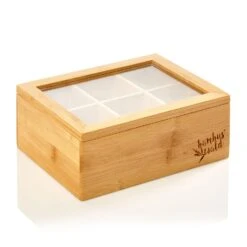 Teebox 6 Fächer 90 Teebeutel Kunststoff-Sichtfenster Bambus 13 Teebox 6 Fächer 90 Teebeutel Kunststoff-Sichtfenster Bambus -Haushaltsgeräte 10038069 yy 0007 logo