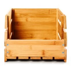 Stapelkiste Aus Bambus Gute Luftzirkulation Stapelbar 27x20,5x38cm -Haushaltsgeräte 10038071 yy 0007 logo