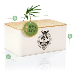 Stigby 2-in-1 Brotkasten Mit Schneidebrett Metallblech Bambus -Haushaltsgeräte 10038121 yy 0007 logo