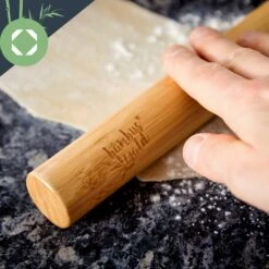 Teigroller 2er-Set 100 % Bambus 30/40 X 3,3 Cm (LxØ) Glatt Bambus 7 Teigroller 2er-Set 100 % Bambus 30/40 X 3,3 Cm (LxØ) Glatt Bambus -Haushaltsgeräte 10038123 yy 0003 logo