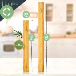 Teigroller 2er-Set 100 % Bambus 30/40 X 3,3 Cm (LxØ) Glatt Bambus 9 Teigroller 2er-Set 100 % Bambus 30/40 X 3,3 Cm (LxØ) Glatt Bambus -Haushaltsgeräte 10038123 yy 0005 logo