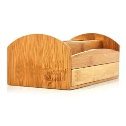 Schreibtischorganizer Mit Schublade 3 Fächer 27,5x11x15 Cm 100% Bambus -Haushaltsgeräte 10038131 yy 0003 logo