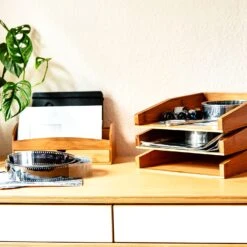 Ablagefach Dokumentenfach Edles Design Maße: 25,3 X 5,8 X 33 Cm Bambus -Haushaltsgeräte 10038150 yy 0004 logo