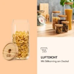 Stapelglas Mit Bambusdeckel 1000 Ml Stapelbar Luftdicht 10 Stapelglas Mit Bambusdeckel 1000 Ml Stapelbar Luftdicht -Haushaltsgeräte 10038241 de 0005 logo