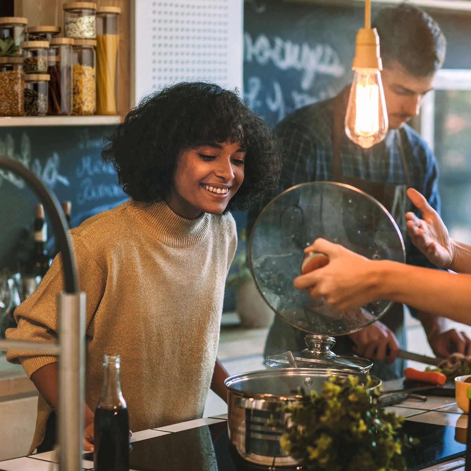 Stapelglas Mit Bambusdeckel 1000 Ml Stapelbar Luftdicht 2 Stapelglas Mit Bambusdeckel 1000 Ml Stapelbar Luftdicht – Bild 2