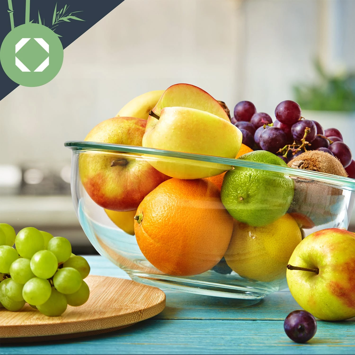 Glasschüssel 5er-Set Bambusdeckel Verschließbar BPA-frei Stapelbar 4 Glasschüssel 5er-Set Bambusdeckel Verschließbar BPA-frei Stapelbar – Bild 4