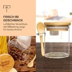 Gewürzgläser Mit Bambuslöffel 6 Stück Je 200 Ml Luftdicht -Haushaltsgeräte 10038292 de 0003 logo