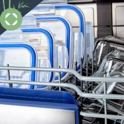 Rechteckige Glasbox 1520 Ml, 1040 Ml, 640 Ml, 370 Ml Mit Deckel 4er-Set -Haushaltsgeräte 10038296 yy 0006 logo