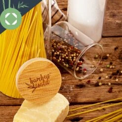 Runde Gläser Bambusdeckel 10 Stück Je 150 Ml Luftdicht -Haushaltsgeräte 10038299 yy 0007 logo