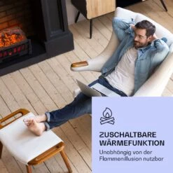 Kamini FXL 2G Elektrischer Kamin Kamineinsatz 1800 W LED-3D-Flammenillusion -Haushaltsgeräte 10038365 de 0006 logo