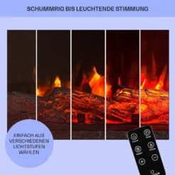 Kamini FXL 2G Elektrischer Kamin Kamineinsatz 1800 W LED-3D-Flammenillusion -Haushaltsgeräte 10038365 de 0008 usp