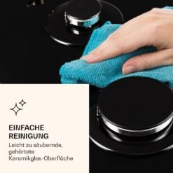 Victoria 5 Gaskochfeld 5-flammig Sabaf-Brenner Glaskeramik Retro-Look -Haushaltsgeräte 10038376 de 0007 logo