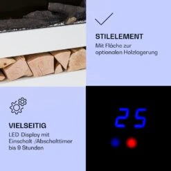 Studio Light & Fire 3 Smart Kamin 1000/2000W MDF WiFi-Steuerung -Haushaltsgeräte 10038383 de 0004 logo