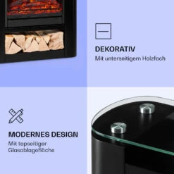 Studio 5 Arc Elektrokamin 1800 W LED-Flammen Heizlüfter Fernbedienung -Haushaltsgeräte 10038401 de 0005 logo