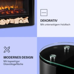 Studio 10 Arc Elektrokamin 1800 W LED-Flammen Heizlüfter Fernbedienung -Haushaltsgeräte 10038403 de 0005 logo