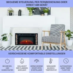 Saint Helens Elektrokamin 1900 W LED-Technik Fernbedienung -Haushaltsgeräte 10038615 de 0006 usp