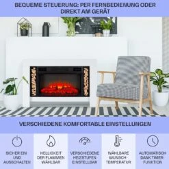 Studio Loft 2 Elektrokamin 1900 W LED-Technik Fernbedienung -Haushaltsgeräte 10038617 de 0006 usp