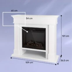 Las Pilas Elektrokamin Heizlüfter 900/1800W Wochentimer Fernbedienung -Haushaltsgeräte 10038629 yy 0008 dimensions