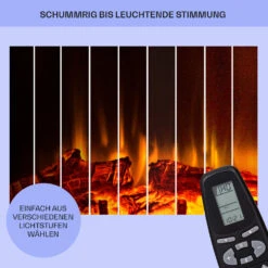 Loloru Elektrokamin Heizlüfter 900/1800W Wochentimer Fernbedienung -Haushaltsgeräte 10038631 de 0007 usp