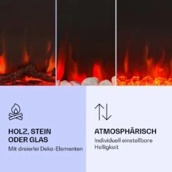 Galeras Elektrischer Wand- Und Einbaukamin 1800 W LED 3 Farben Timer -Haushaltsgeräte 10038688 de 0004 logo