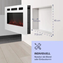 Galeras Elektrischer Wand- Und Einbaukamin 1800 W LED 3 Farben Timer -Haushaltsgeräte 10038688 de 0005 logo