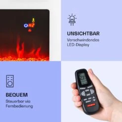 Galeras Elektrischer Wand- Und Einbaukamin 1800 W LED 3 Farben Timer -Haushaltsgeräte 10038688 de 0006 logo