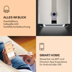 Futurelight Smart Inselabzugshaube Umluft 420m³/h LED Edelstahl -Haushaltsgeräte 10038710 de 0003 logo