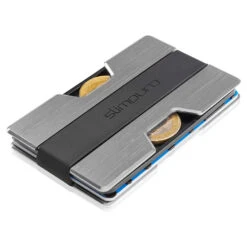 NANO Slim Wallet Geldbörse Extra-flach 12 Karten Münzfach Aluminium