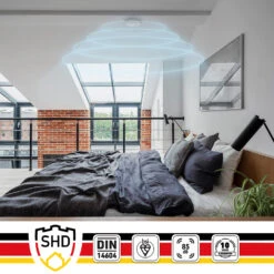 Rauchmelder DOF19 Kunststoff Warnsignal: 85 DB 9V Batteriebetrieben -Haushaltsgeräte 10038755 yy 0005 logo