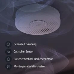 Rauchmelder DOF29 Kunststoff Warnsignal: 85 DB 9V Batteriebetrieben -Haushaltsgeräte 10038758 de 0003 logo