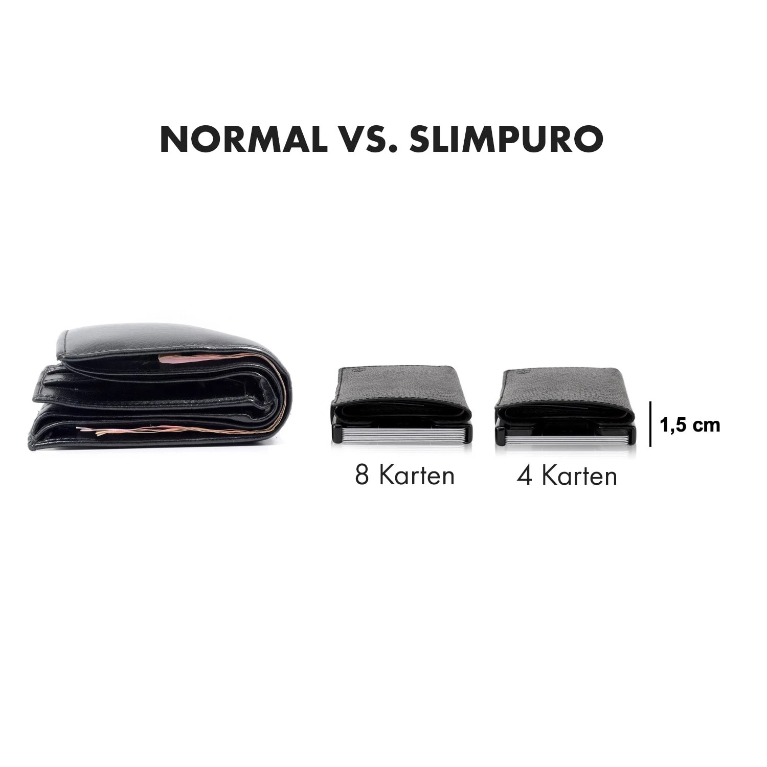 ZNAP Slim Wallet 8 Karten Münzfach 8 X 1,5 X 6 Cm (BxHxT) RFID-Schutz 6 ZNAP Slim Wallet 8 Karten Münzfach 8 X 1,5 X 6 Cm (BxHxT) RFID-Schutz – Bild 6