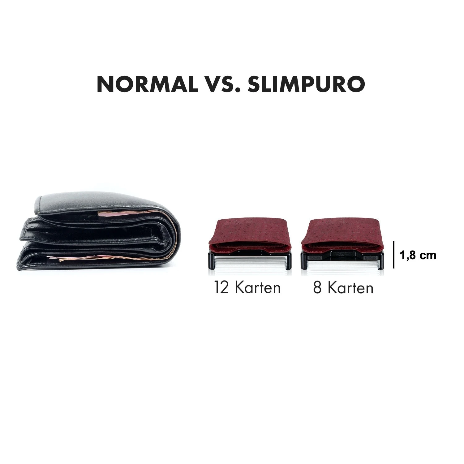 ZNAP Slim Wallet 12 Karten Münzfach 8 X 1,8 X 6 Cm (BxHxT) RFID-Schutz 6 ZNAP Slim Wallet 12 Karten Münzfach 8 X 1,8 X 6 Cm (BxHxT) RFID-Schutz – Bild 6