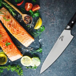 Razor-Edge Serie 8" Kochmesser 59 HRC Edelstahl 7 Razor-Edge Serie 8" Kochmesser 59 HRC Edelstahl -Haushaltsgeräte 10039042 yy 0003 logo