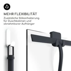 Blaze Duschabzieher 28 Cm Silikonumhüllung Edelstahlkern Modernes Design -Haushaltsgeräte 10039056 de 0005 usp
