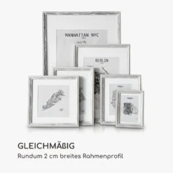 Lancaster Bilderrahmen Rechteckig 3er-Set 17x12 Cm Fotos Passepartout Holz -Haushaltsgeräte 10039304 de 0007 logo