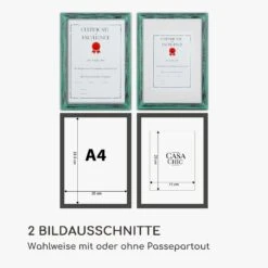 Lancaster Bilderrahmen Rechteckig DIN A4 Fotos Passepartout Holz -Haushaltsgeräte 10039312 de 0007 logo