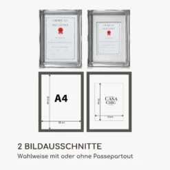 Regent Bilderrahmen Rechteckig A4 Fotos Passepartout Glas Rokoko -Haushaltsgeräte 10039339 de 0006 logo