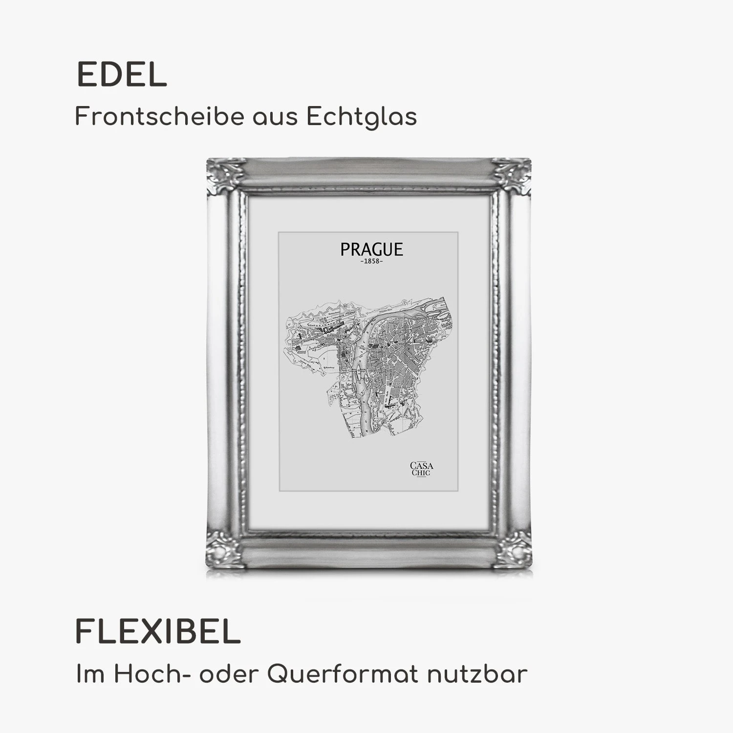 Regent Bilderrahmen Rechteckig 25 X 20 Cm Fotos Passepartout Glas Rokoko 3 Regent Bilderrahmen Rechteckig 25 X 20 Cm Fotos Passepartout Glas Rokoko – Bild 3