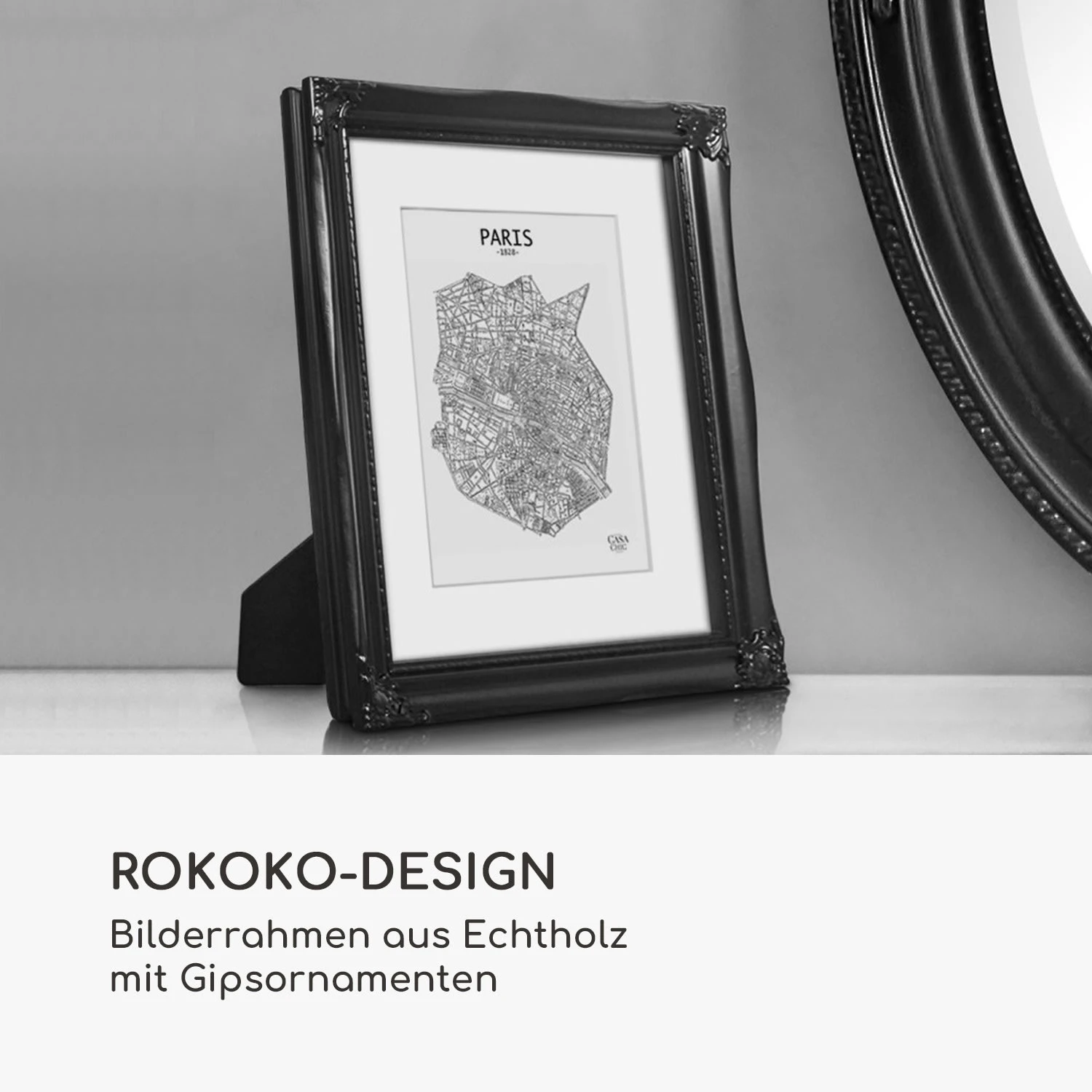 Regent Bilderrahmen Rechteckig 25 X 20 Cm Fotos Passepartout Glas Rokoko 2 Regent Bilderrahmen Rechteckig 25 X 20 Cm Fotos Passepartout Glas Rokoko – Bild 2