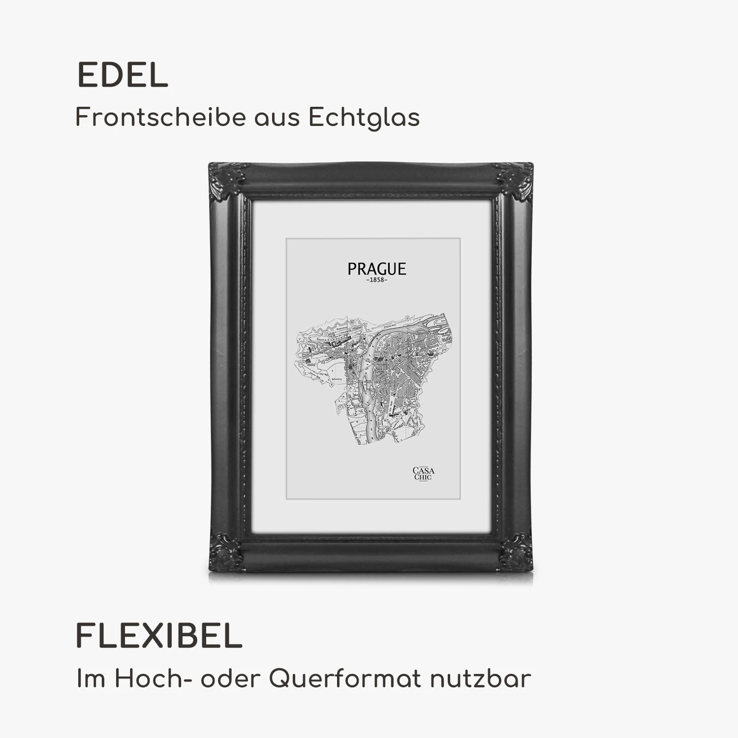 Regent Bilderrahmen Rechteckig 25 X 20 Cm Fotos Passepartout Glas Rokoko 3 Regent Bilderrahmen Rechteckig 25 X 20 Cm Fotos Passepartout Glas Rokoko – Bild 3