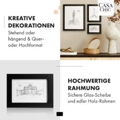 Chalcot Bilderrahmen 7er-Set 3 Größen Rechteckig Passepartout Echtholz -Haushaltsgeräte 10039352 de 0003 usp